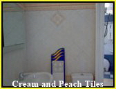Cream and Peach Bathroom Tiles