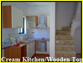 Cream Kitchen with Wooden Worktop
